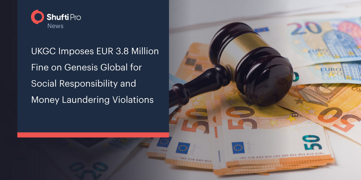 UKGC imposed EUR 3.8 Million Fine on Genesis Global for Social Responsibility and Money Laundering Violations
