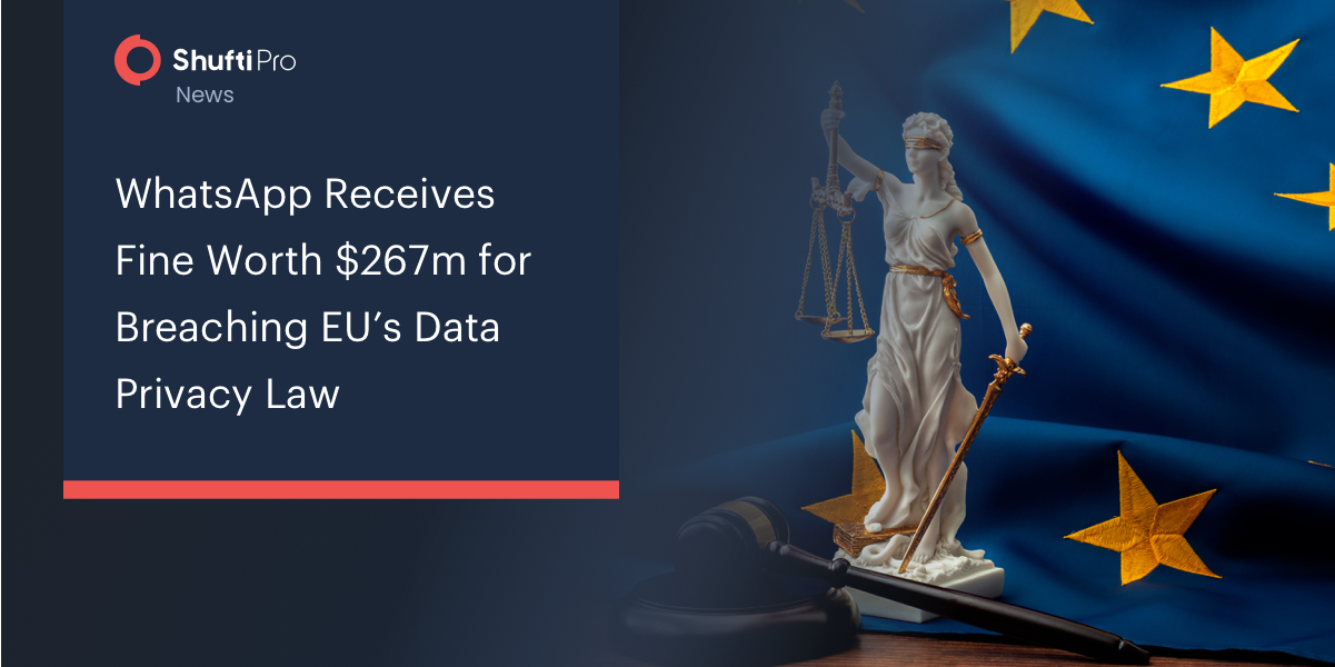 WhatsApp Receives Fine Worth $267m for Breaching EU’s Data Privacy Law